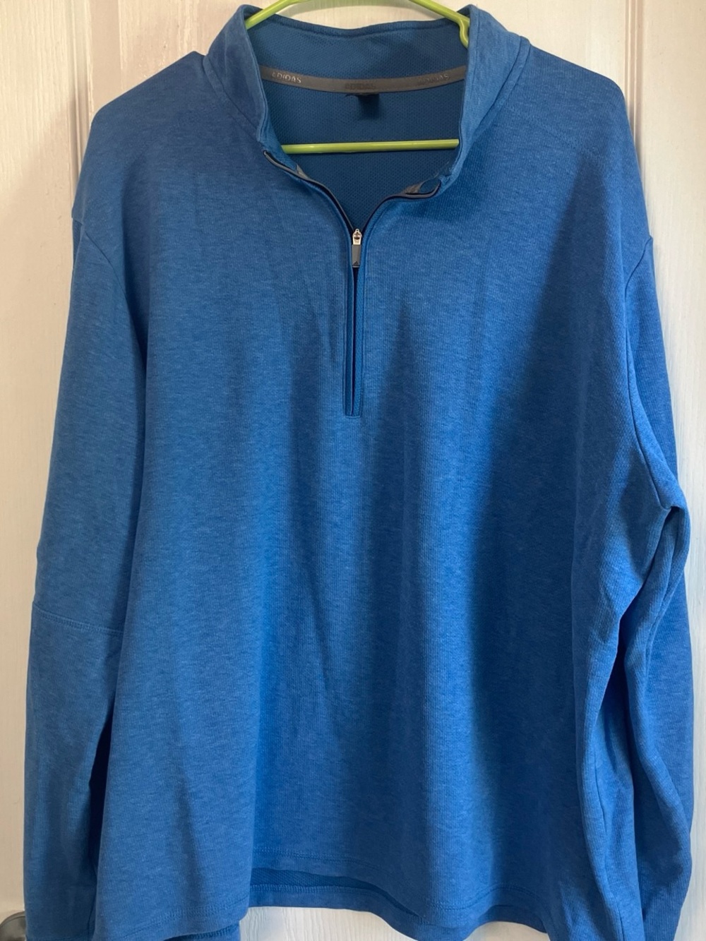 Adidas blue quarter zip sweatshirt XL